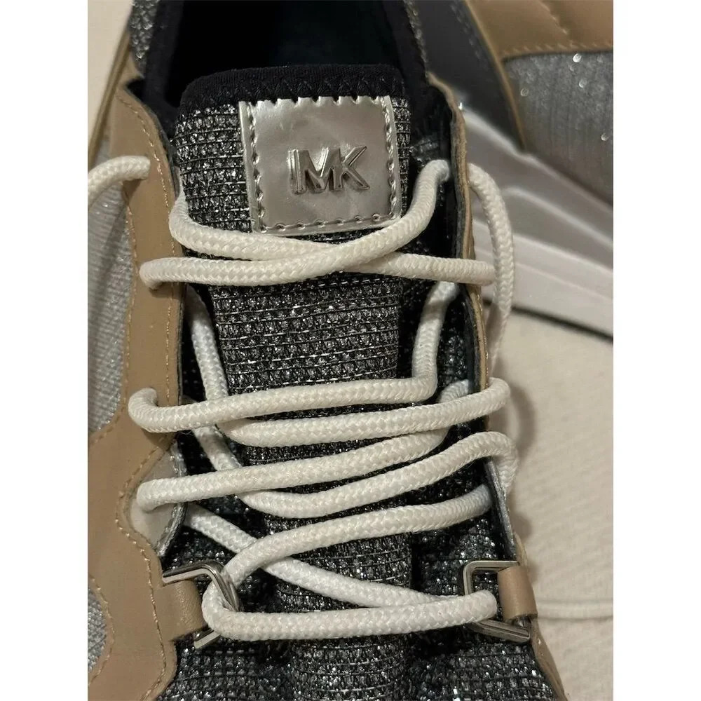 Michael Kors Liv Trainer Women's Sneakers Gray Size 8 Casual Athletic - Picture 8 of 10